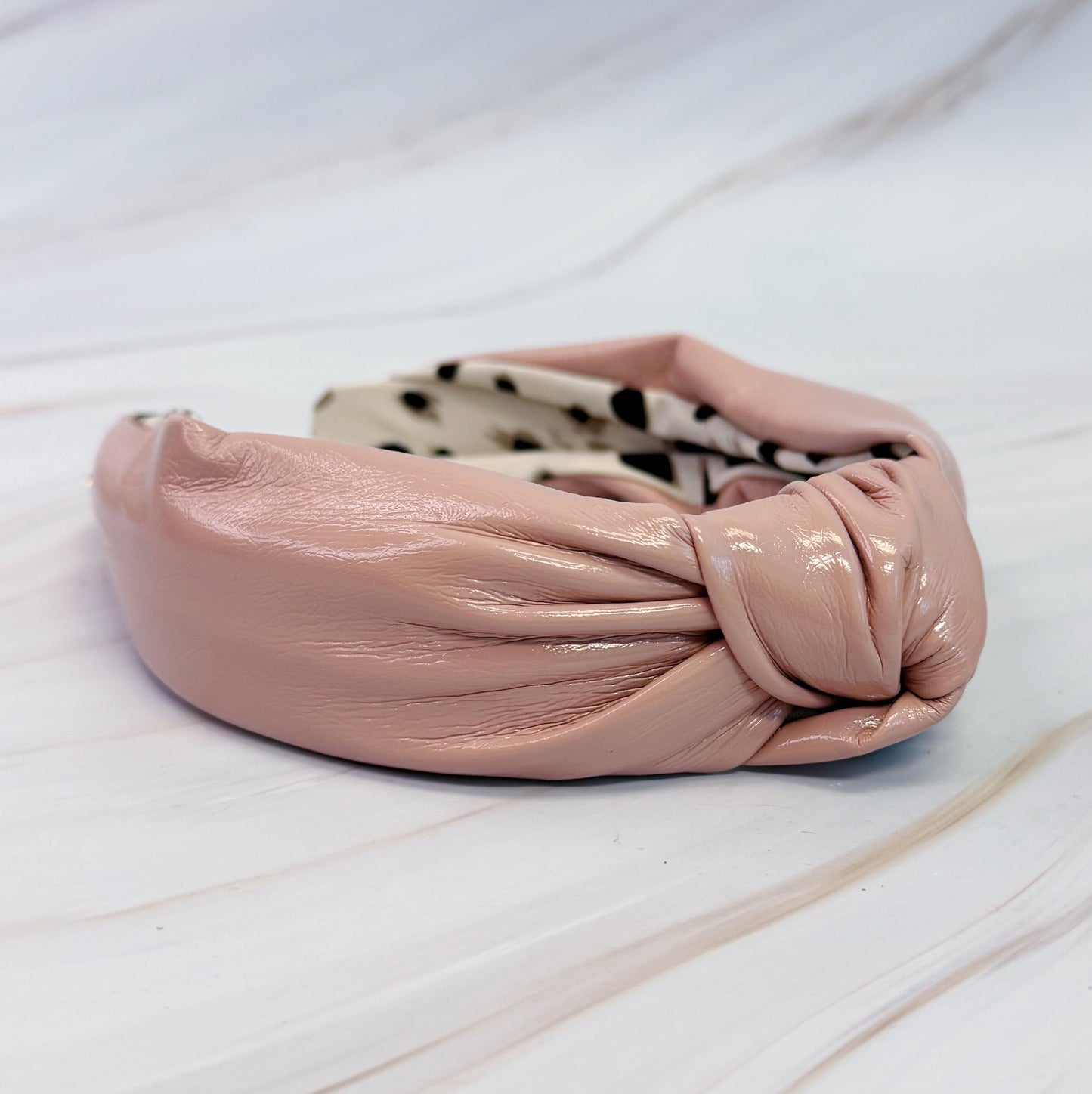 Patent Leather Knotted Headband