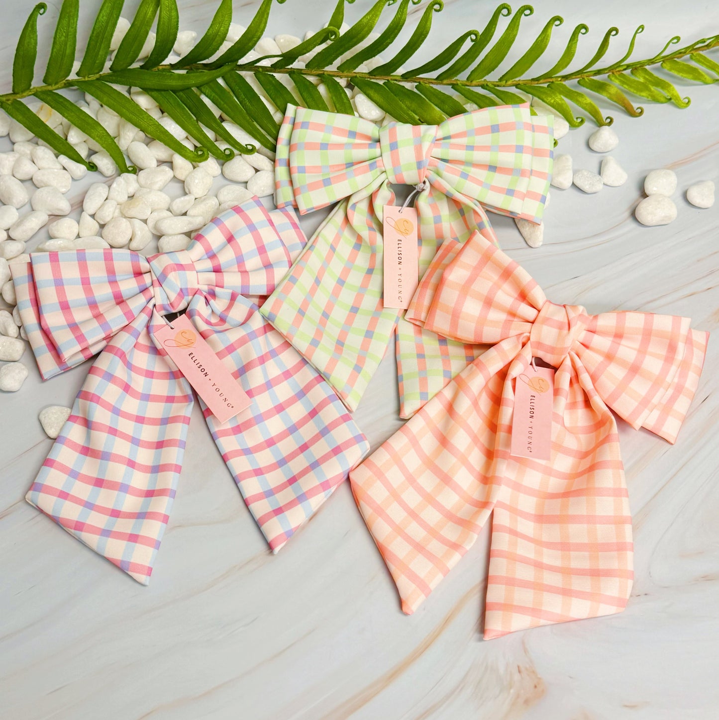 Satin Double Bow Hair Clip