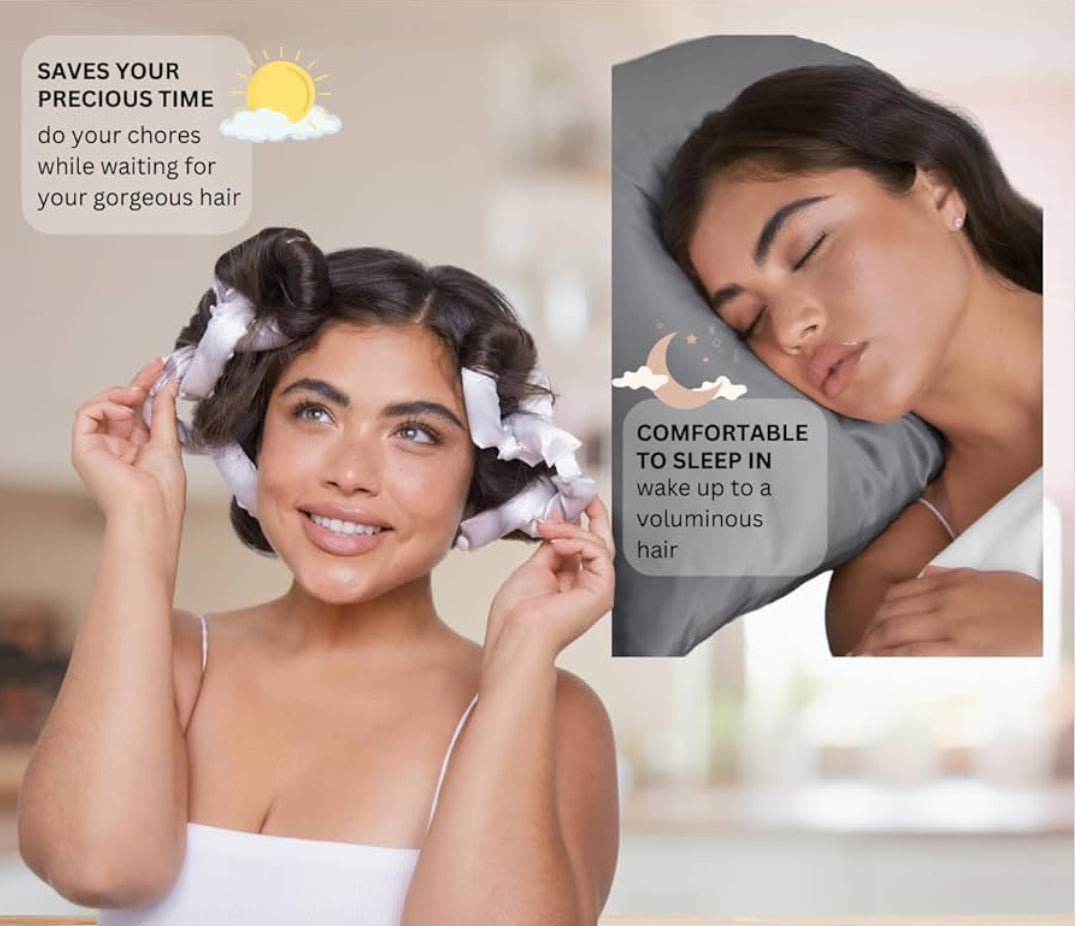 Heatless Satin Pillow Rollers