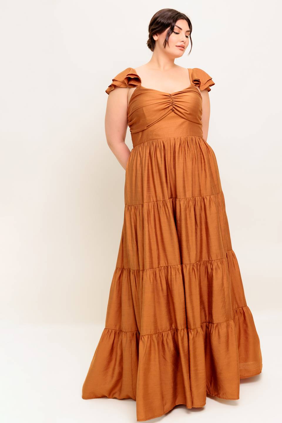 Summer Silk Woven Maxi Dress