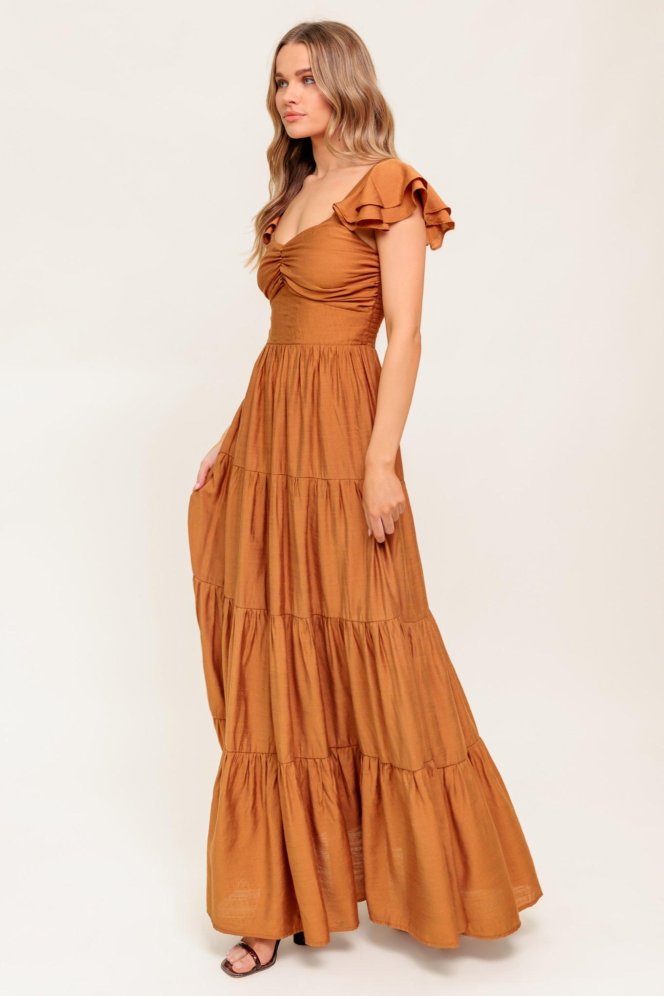 Summer Silk Woven Maxi Dress