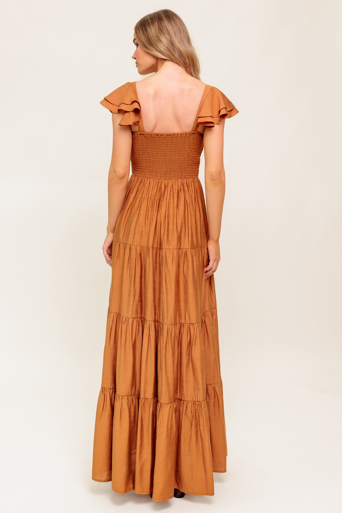 Summer Silk Woven Maxi Dress