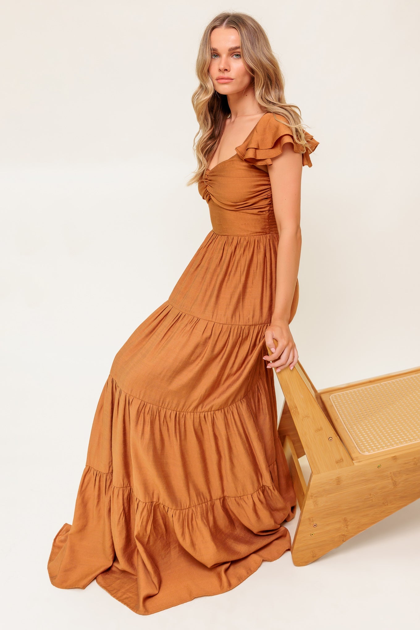 Summer Silk Woven Maxi Dress