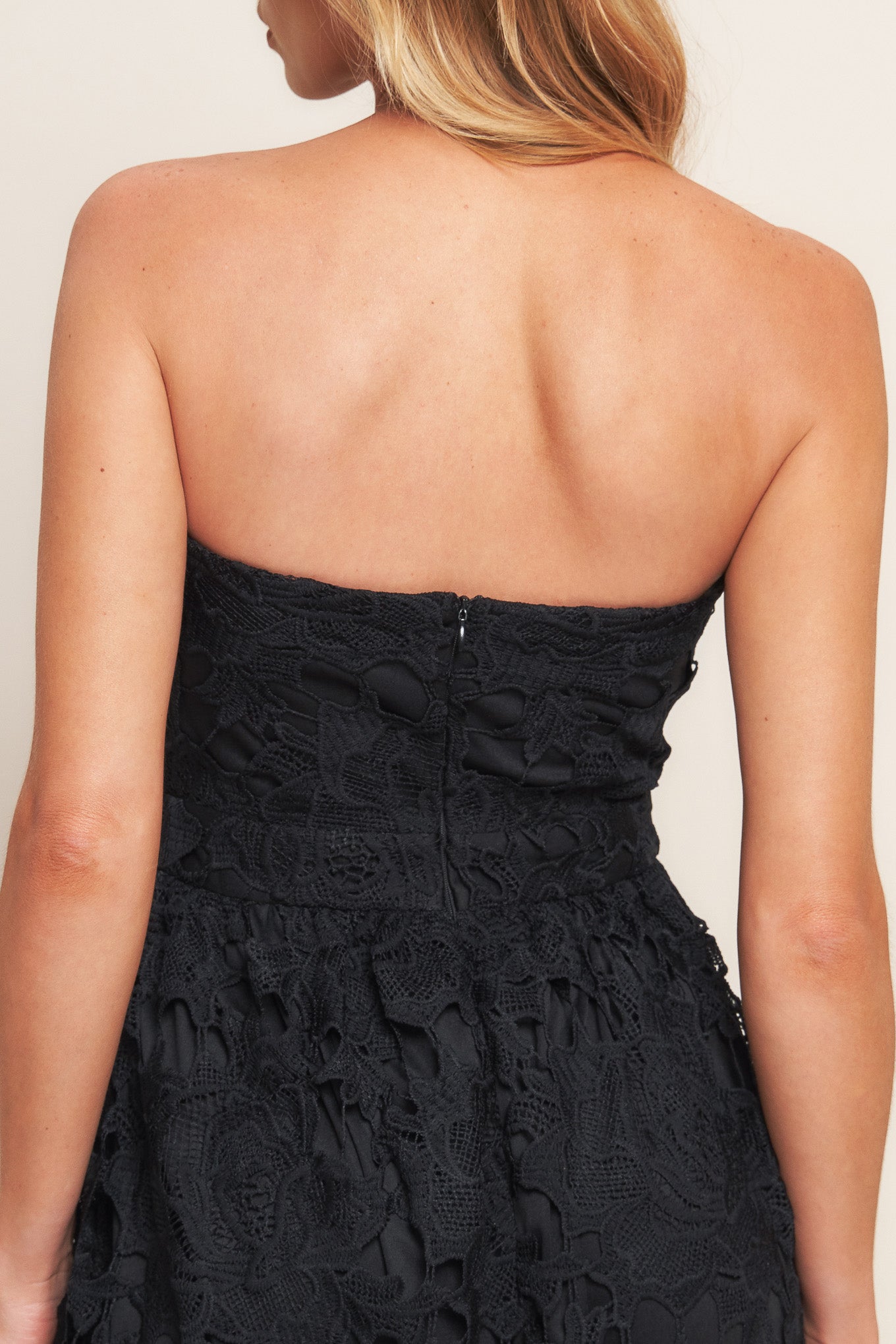 Carefree Nights Lace Midi Dress