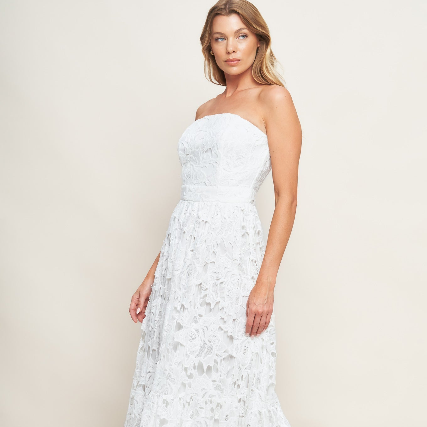 Carefree Lace Midi Dress