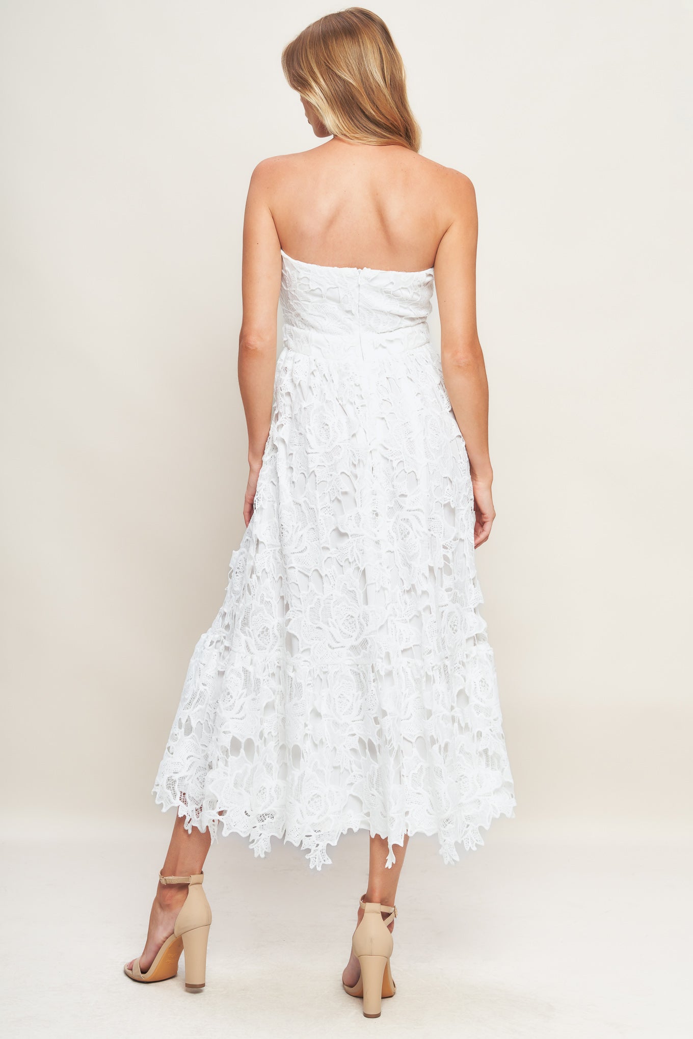 Carefree Lace Midi Dress