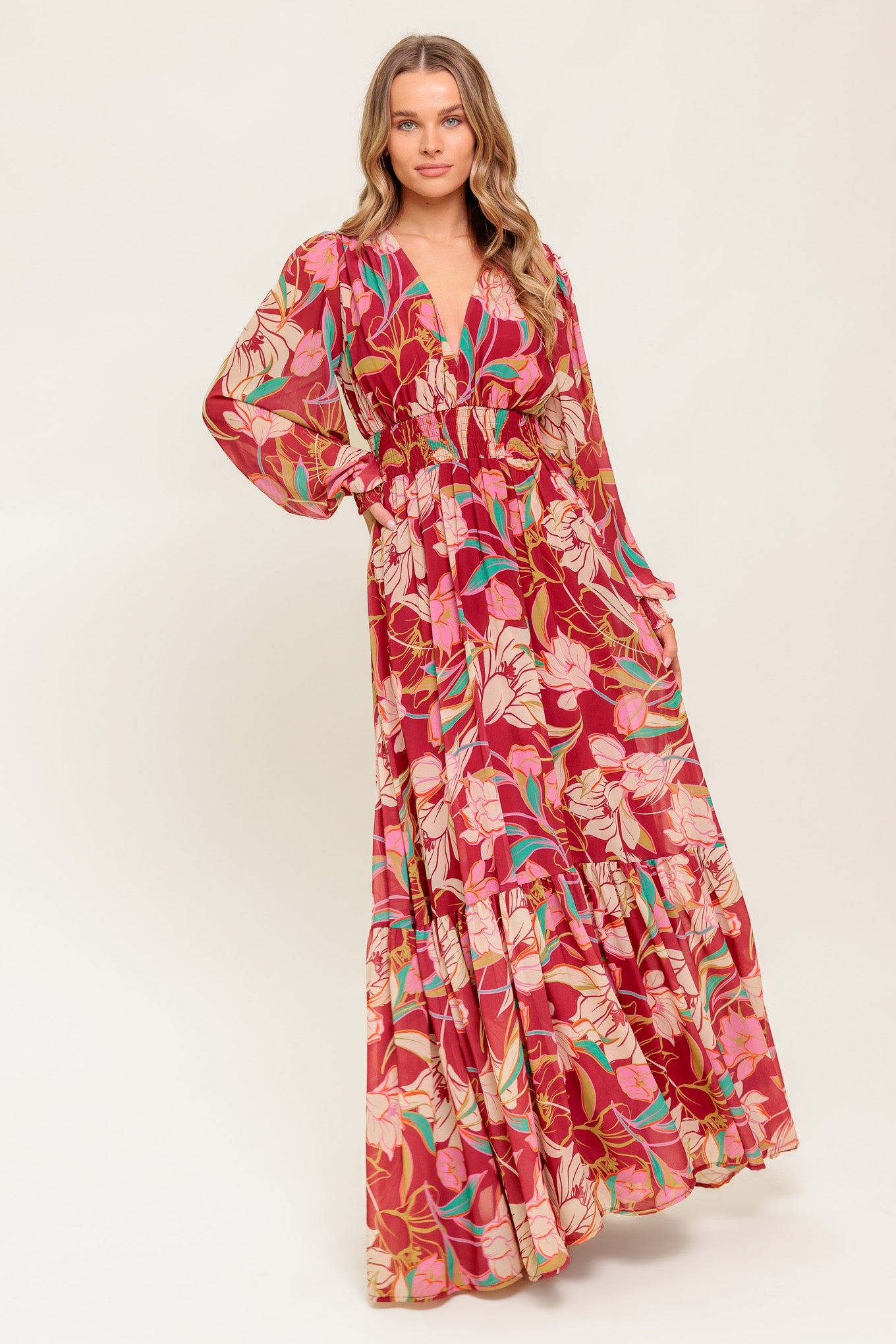 Annabelle Woven Maxi Dress