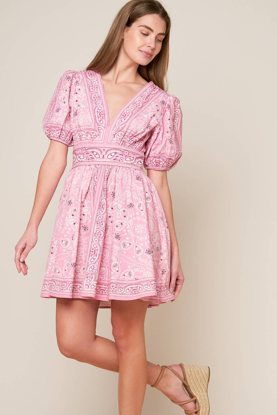 Priscilla Woven Mini Dress