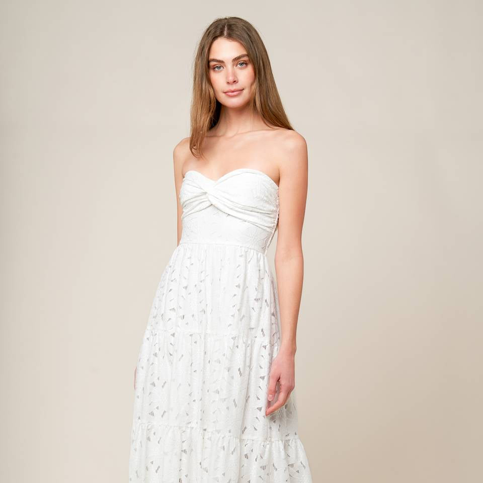 Winnie Woven Lace Maxi Dress