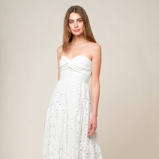 Winnie Woven Lace Maxi Dress