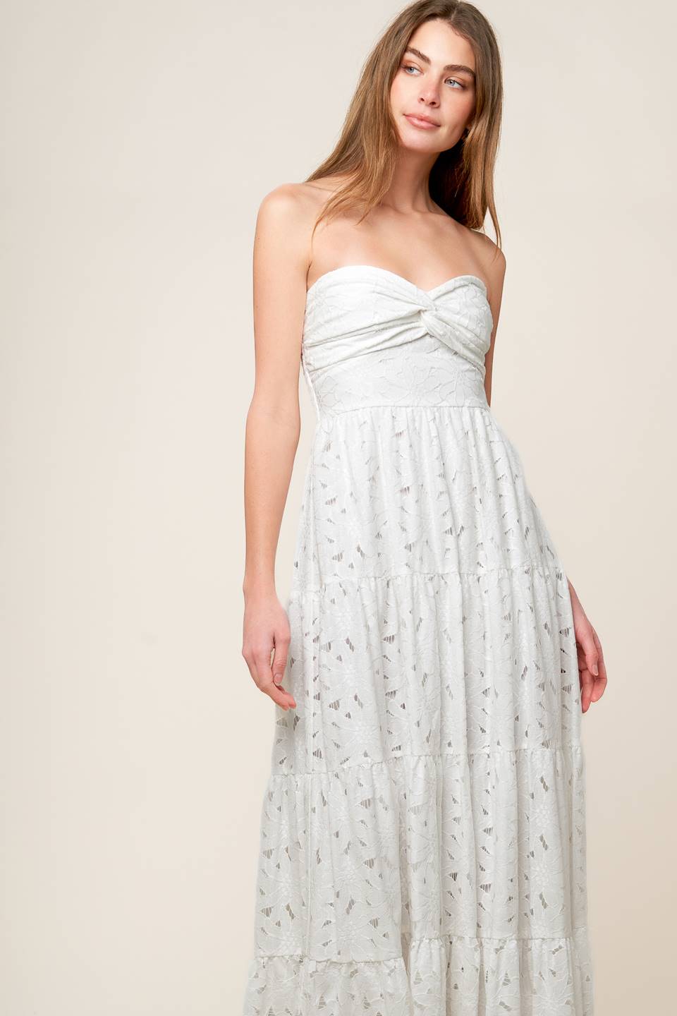 Winnie Woven Lace Maxi Dress