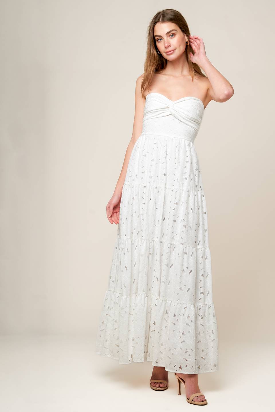 Winnie Woven Lace Maxi Dress
