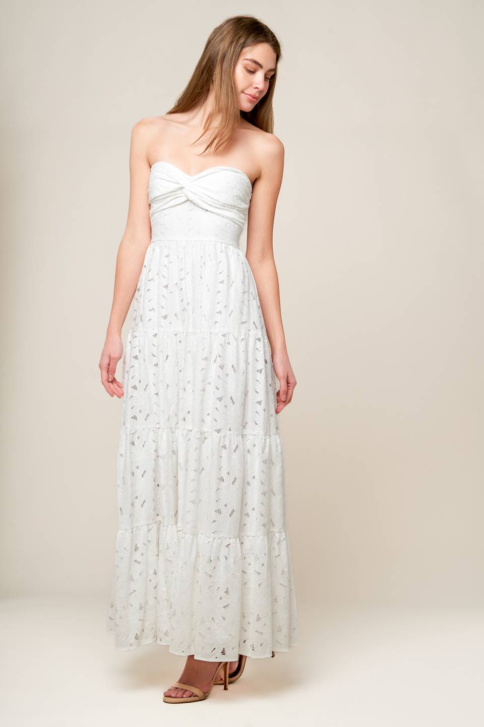 Winnie Woven Lace Maxi Dress