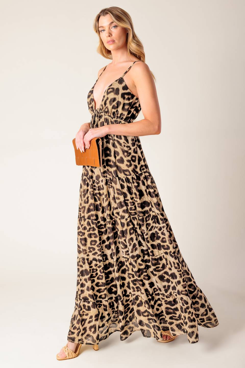Bailey Leopard Woven Maxi Dress