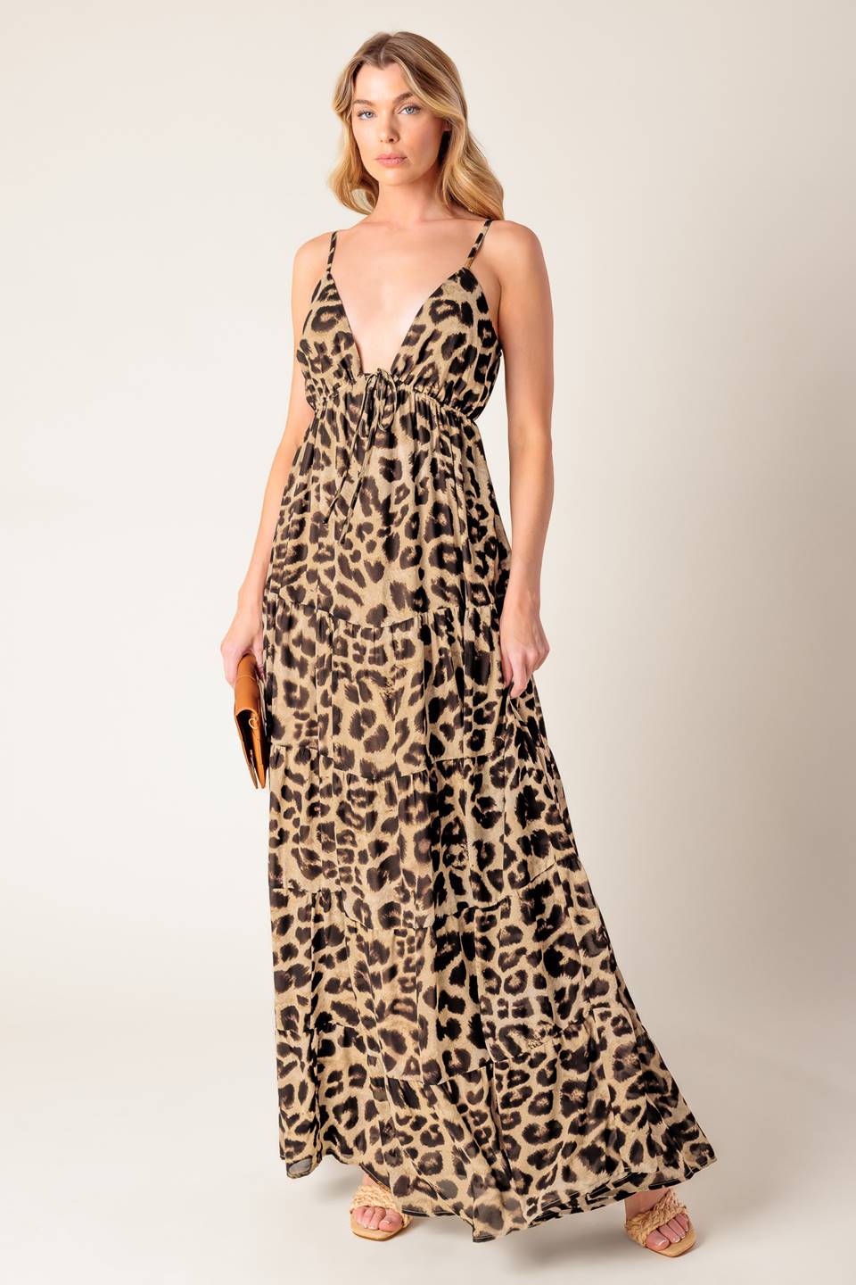 Bailey Leopard Woven Maxi Dress