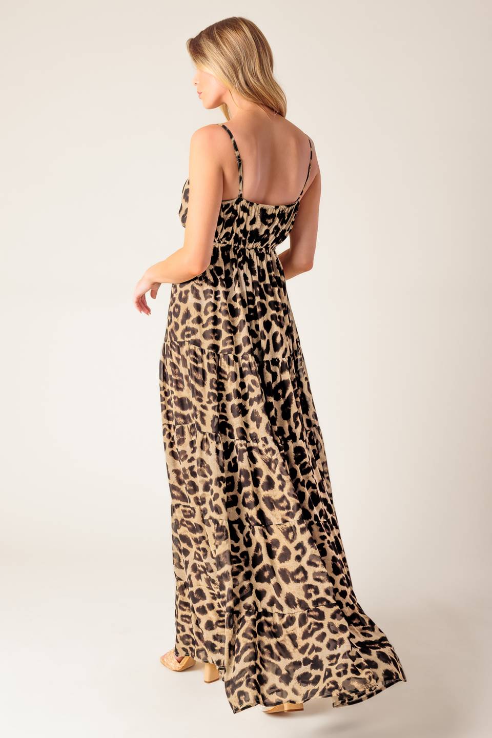 Bailey Leopard Woven Maxi Dress