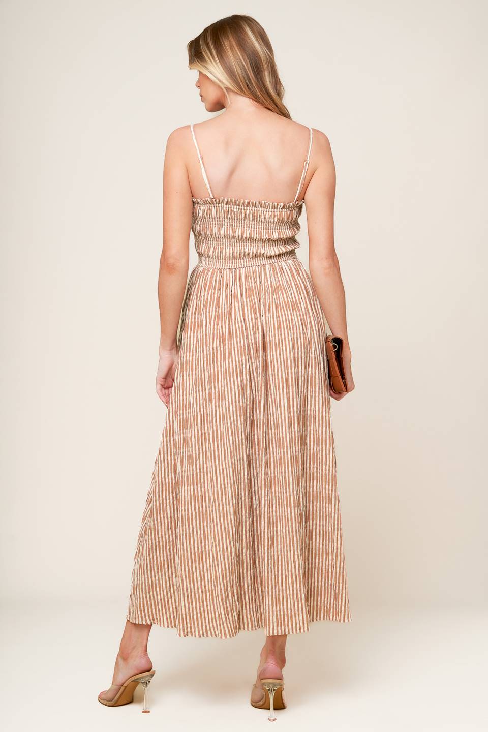 Valhalla Striped Midi Dress