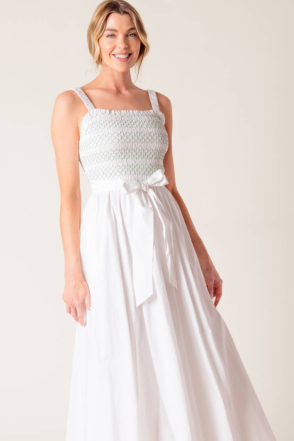 Romina Woven Midi Dress