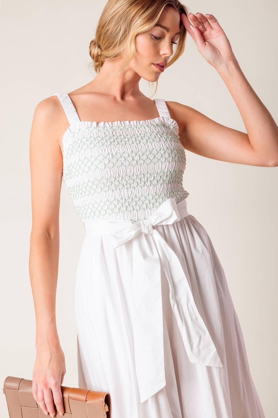 Romina Woven Midi Dress
