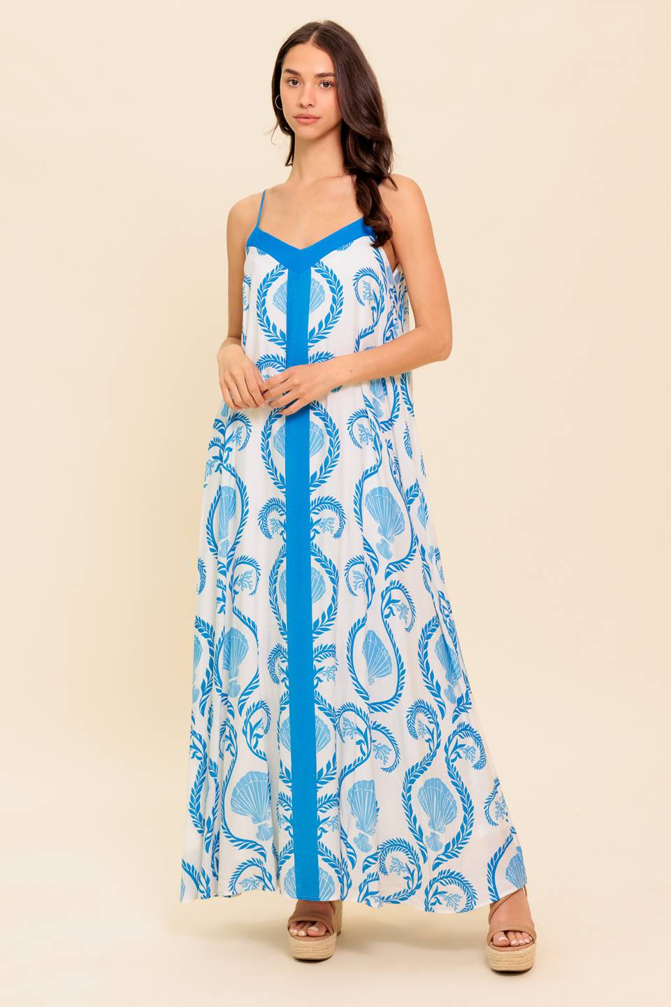 Weekend Getaway Blue Maxi Dress