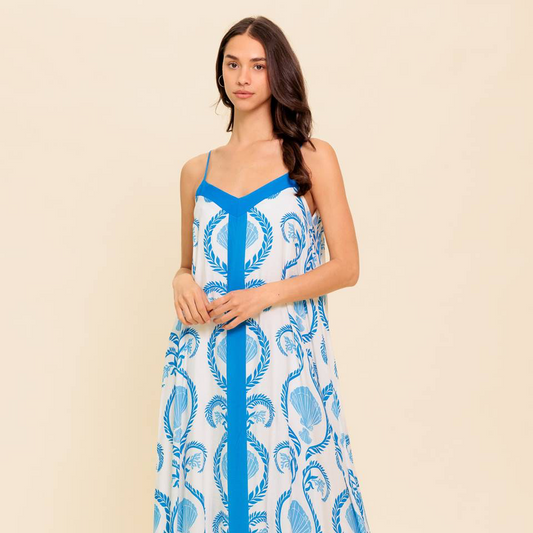 Weekend Getaway Blue Maxi Dress