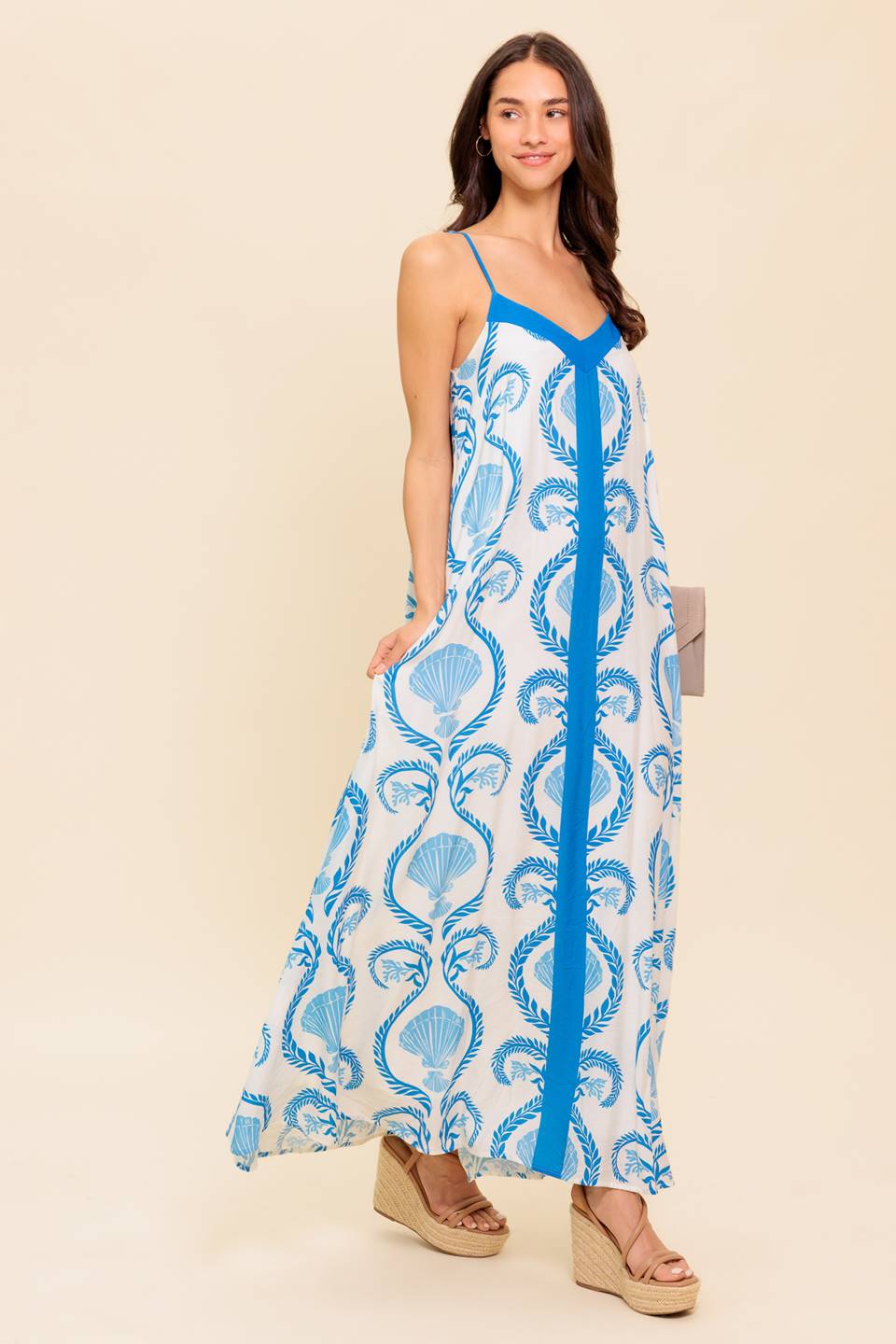 Weekend Getaway Blue Maxi Dress