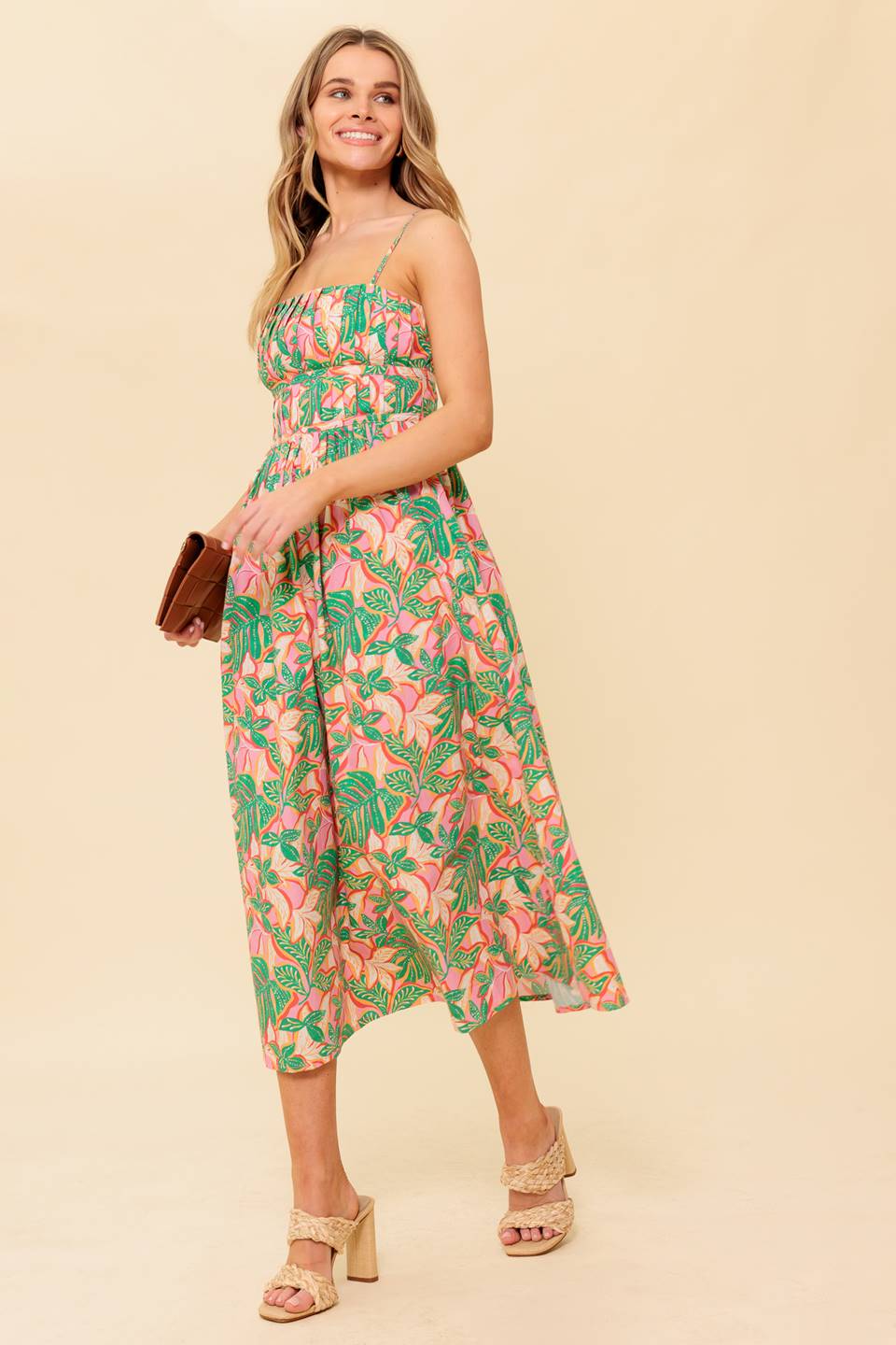 Storyteller Woven Midi Dress