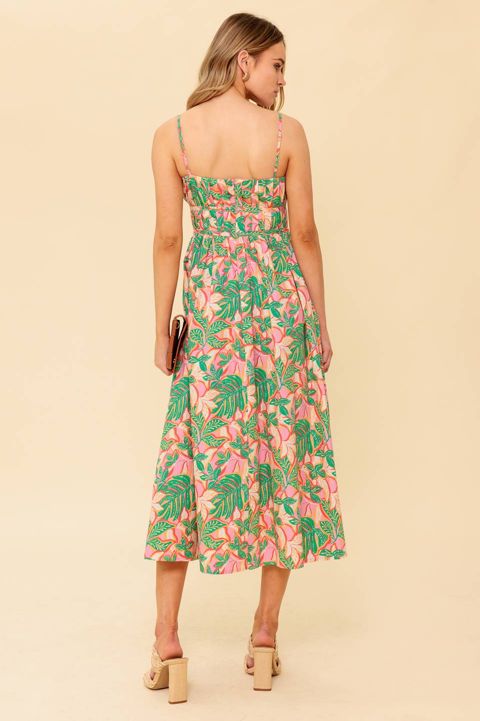 Storyteller Woven Midi Dress