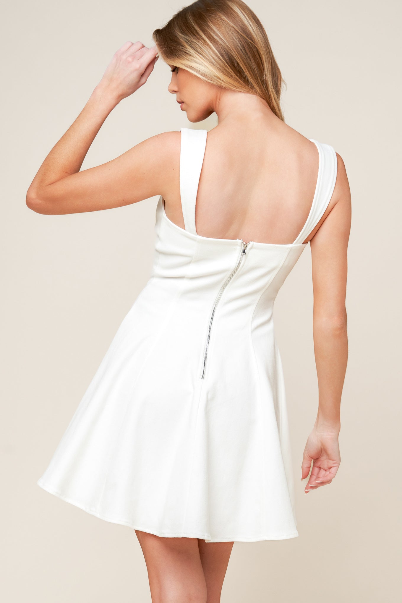 Last Chance Denim Woven Mini Dress