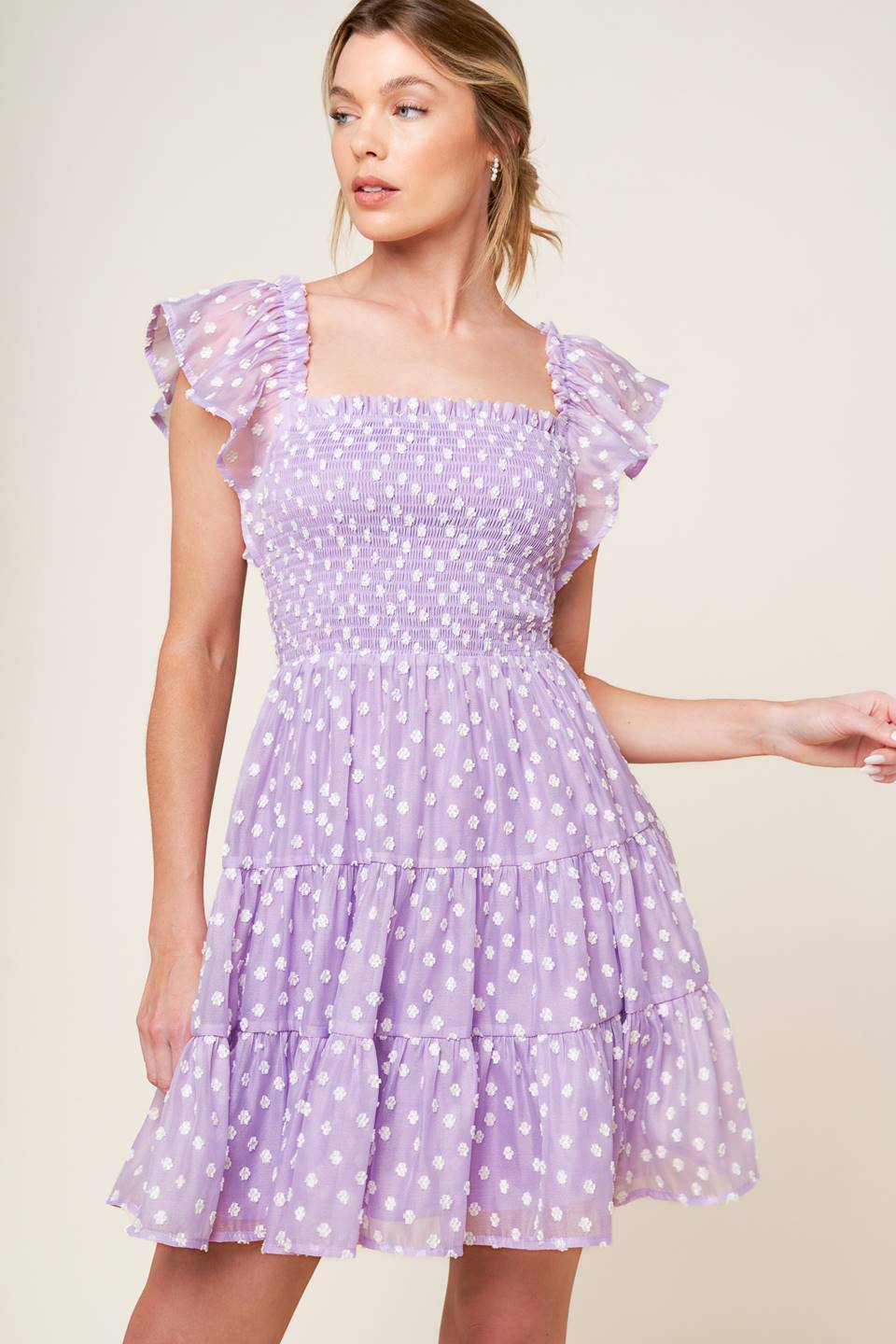 Playfully Posh Woven Mini Dress