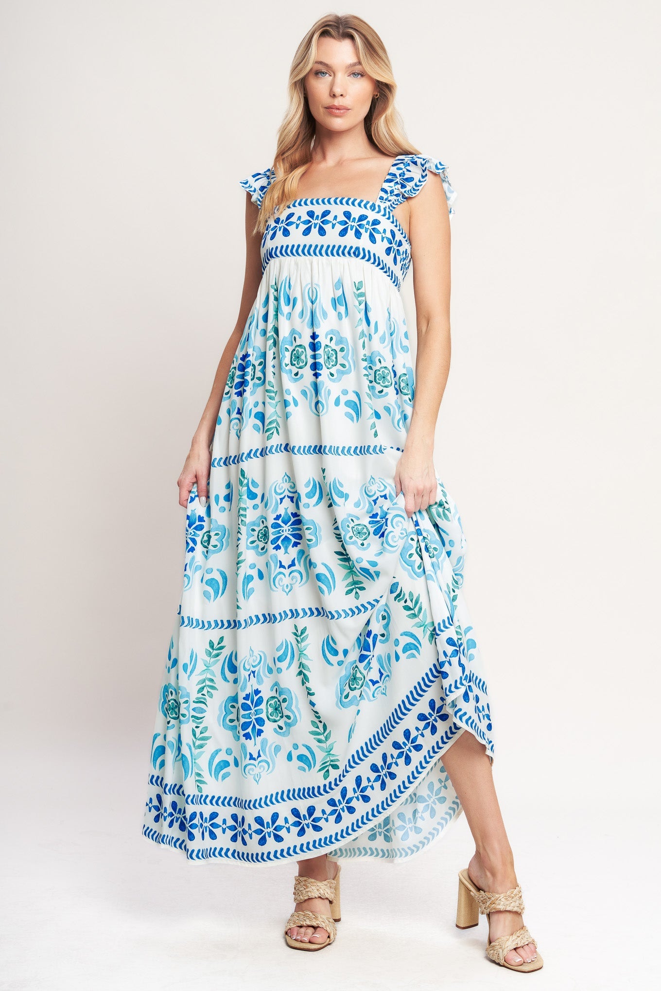 Coastal Woven Maxi Dress