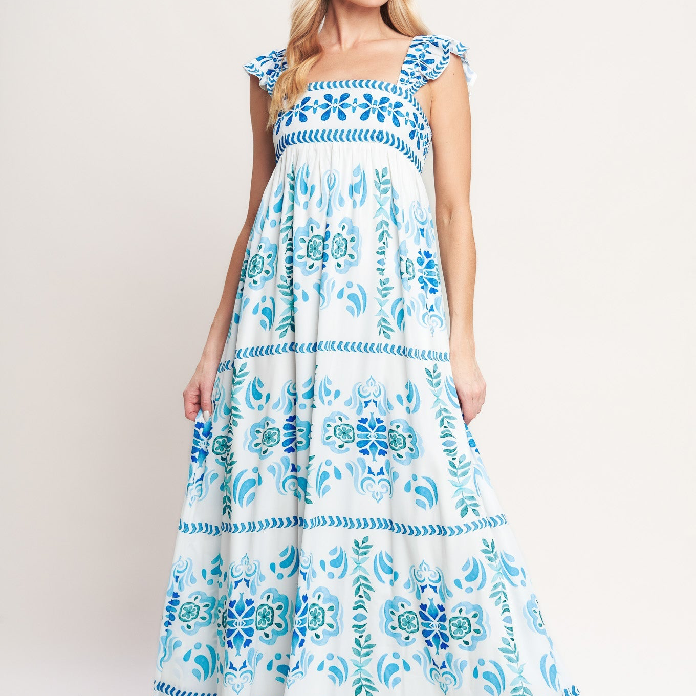 Coastal Woven Maxi Dress