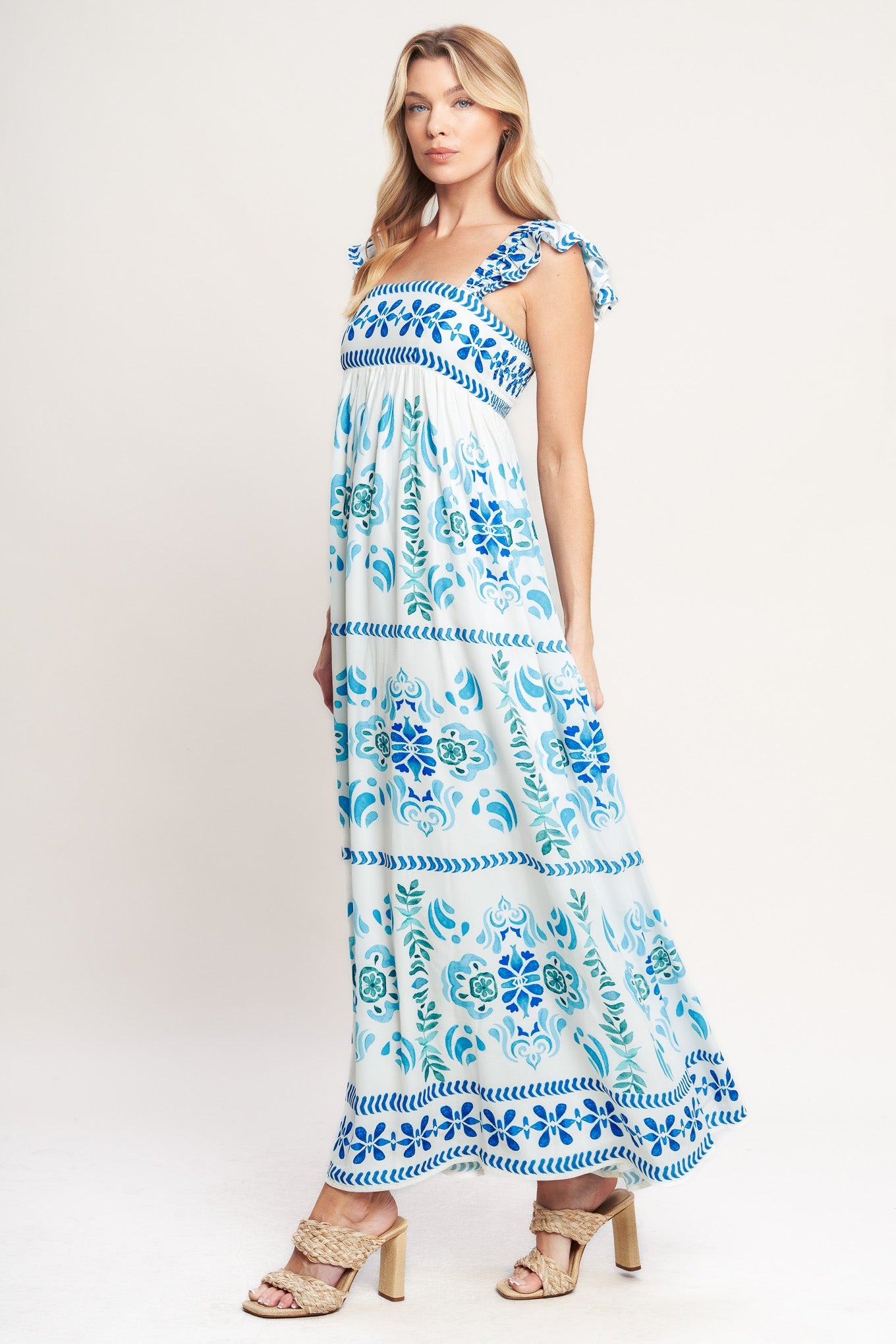 Coastal Woven Maxi Dress