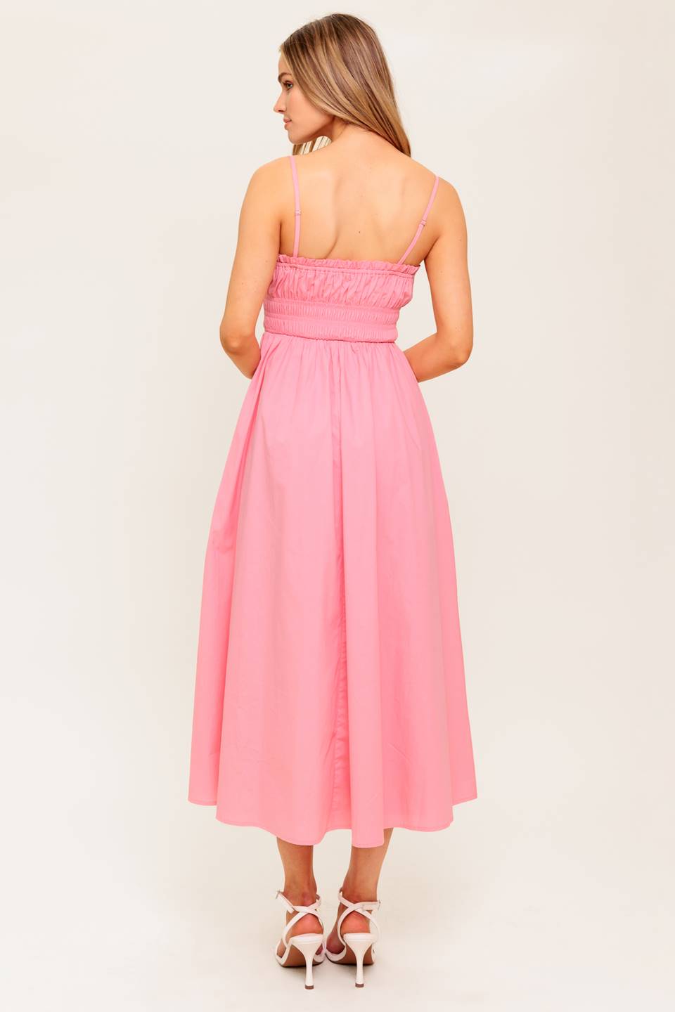 Honey Sunset Woven Midi Dress