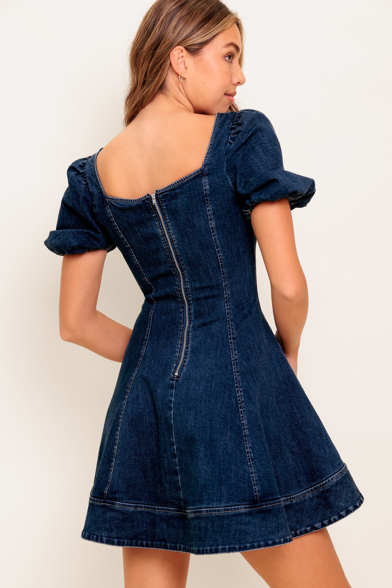 Midnight Denim Mini Dress
