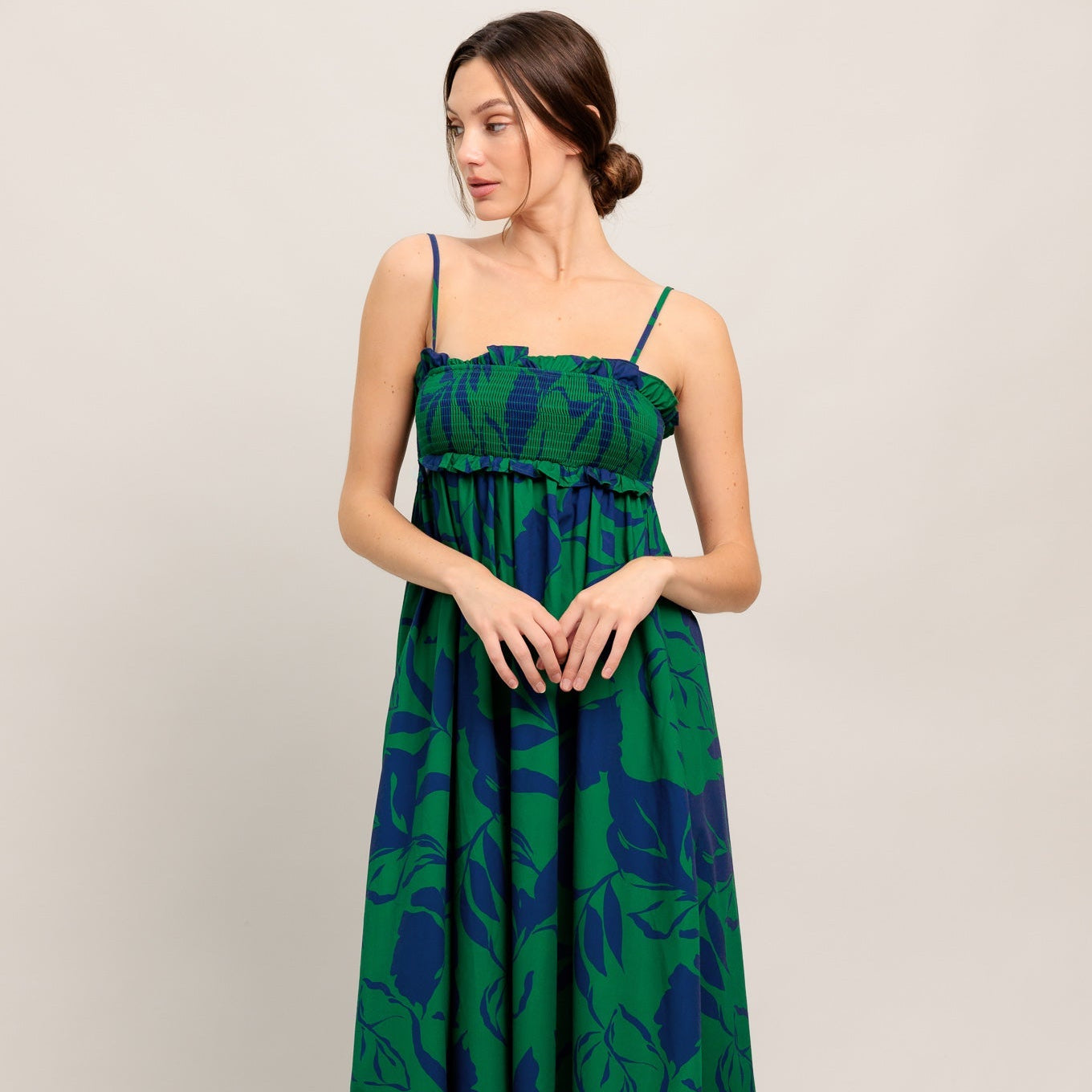Garden Path Woven Maxi Dress