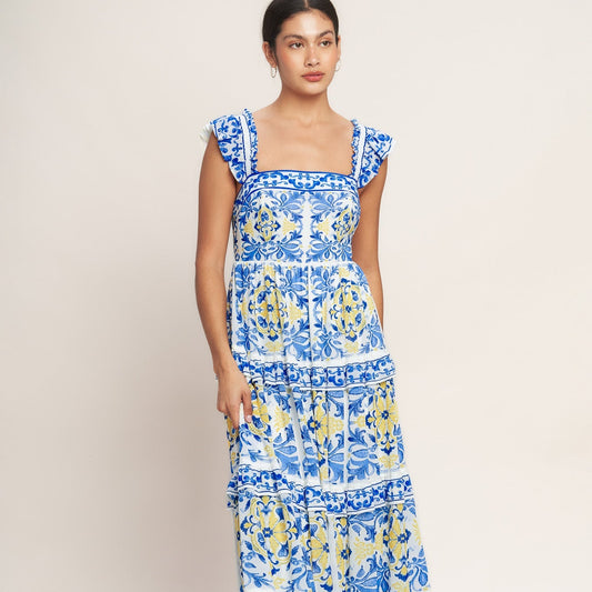 Salty Air Sweetheart Woven Maxi Dress