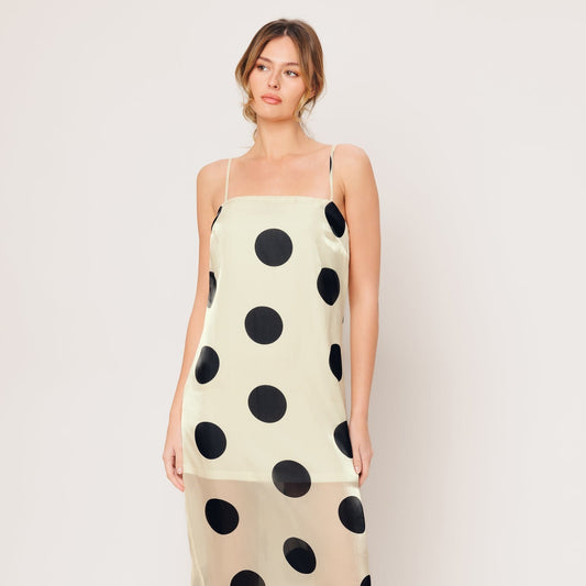 Avant Dot Woven Maxi Dress