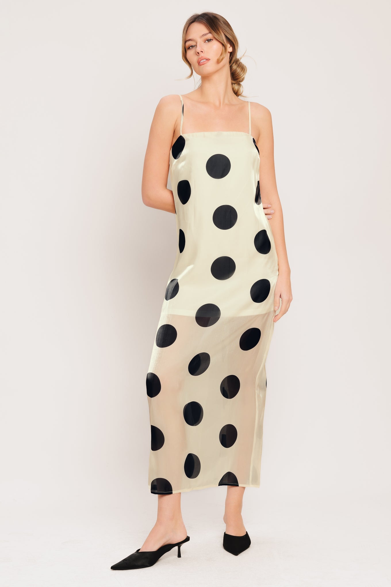 Avant Dot Woven Maxi Dress