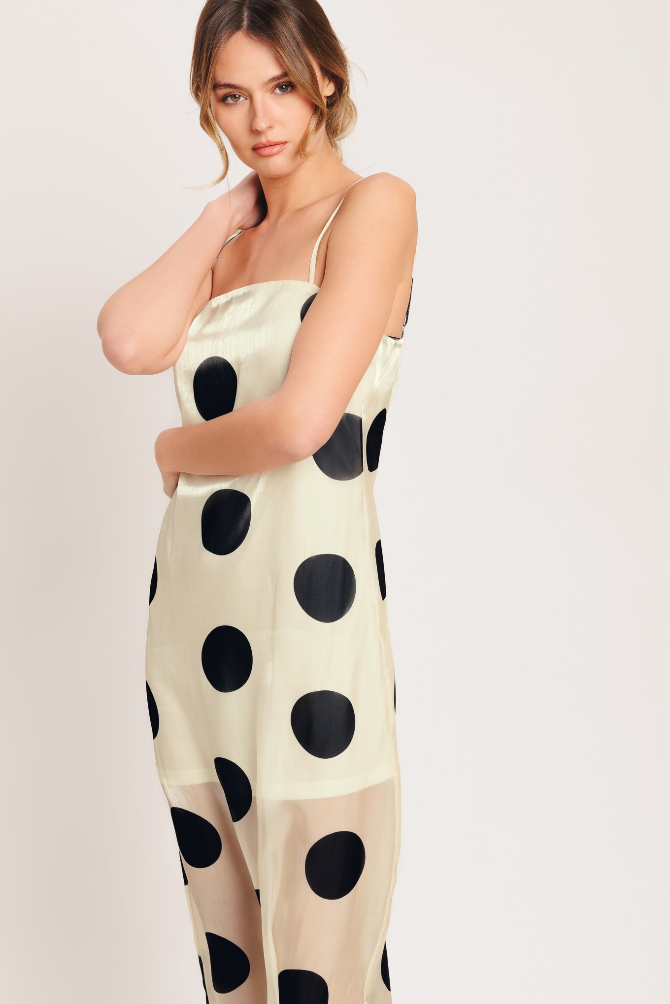 Avant Dot Woven Maxi Dress