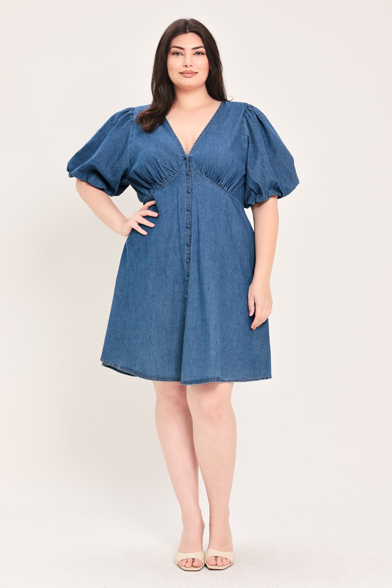 Kaelyn Denim Mini Dress