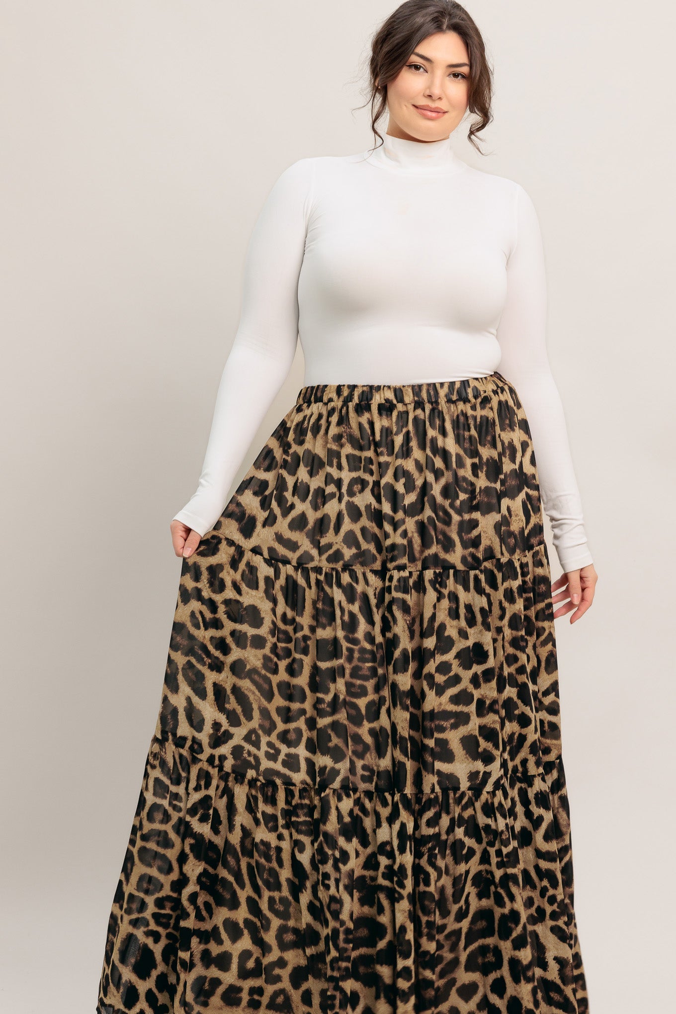 Layla Leopard Maxi Skirt