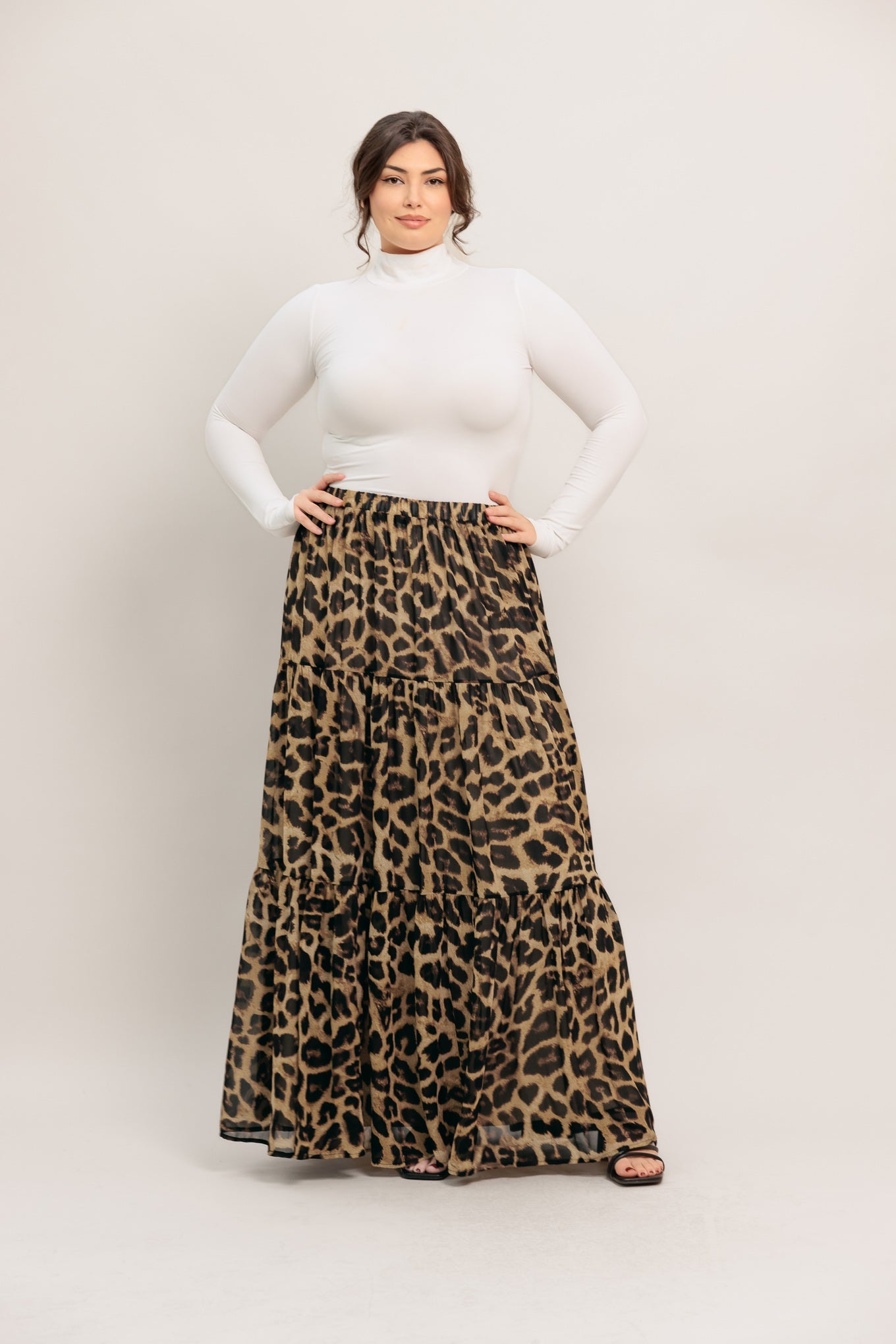 Layla Leopard Maxi Skirt