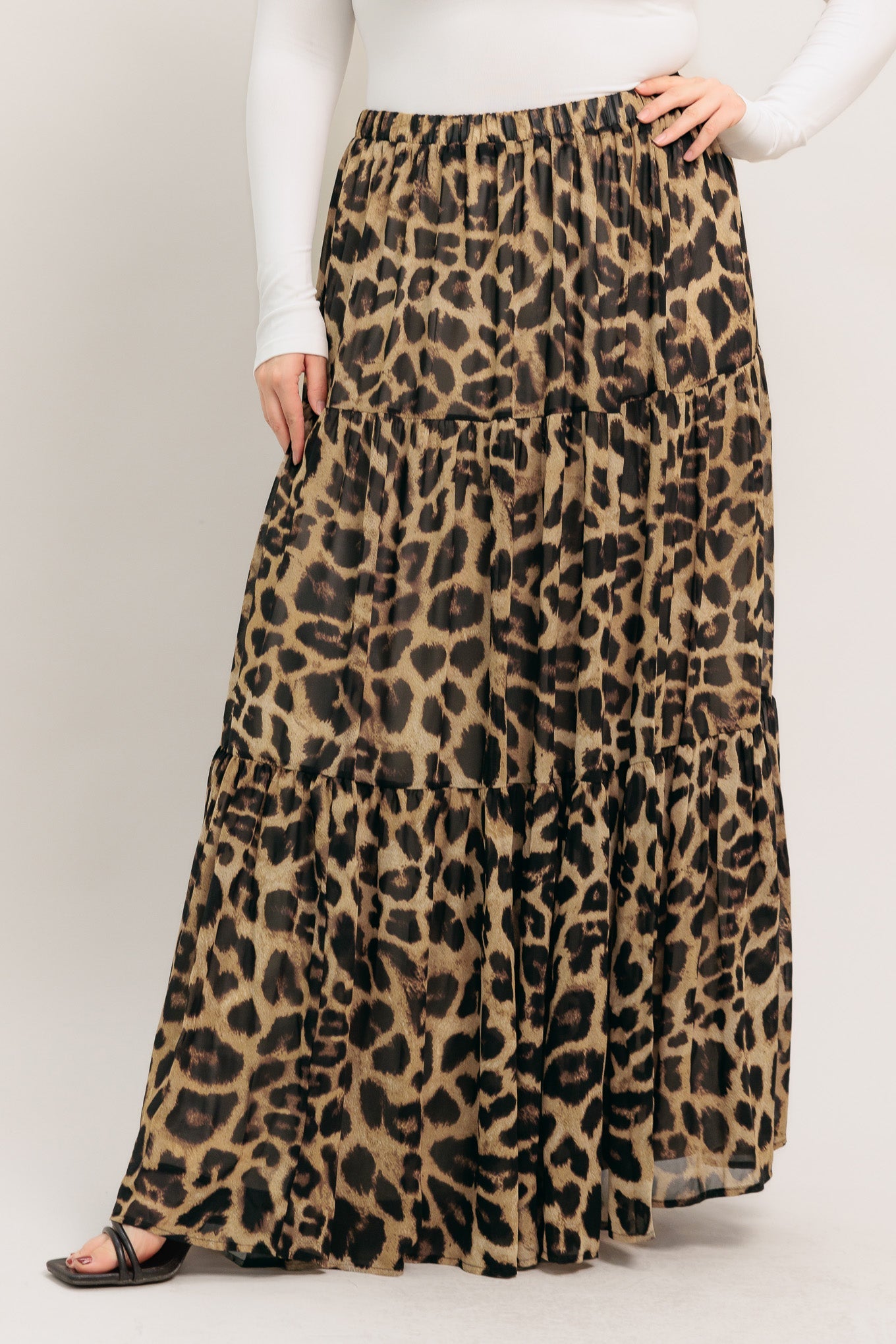 Layla Leopard Maxi Skirt