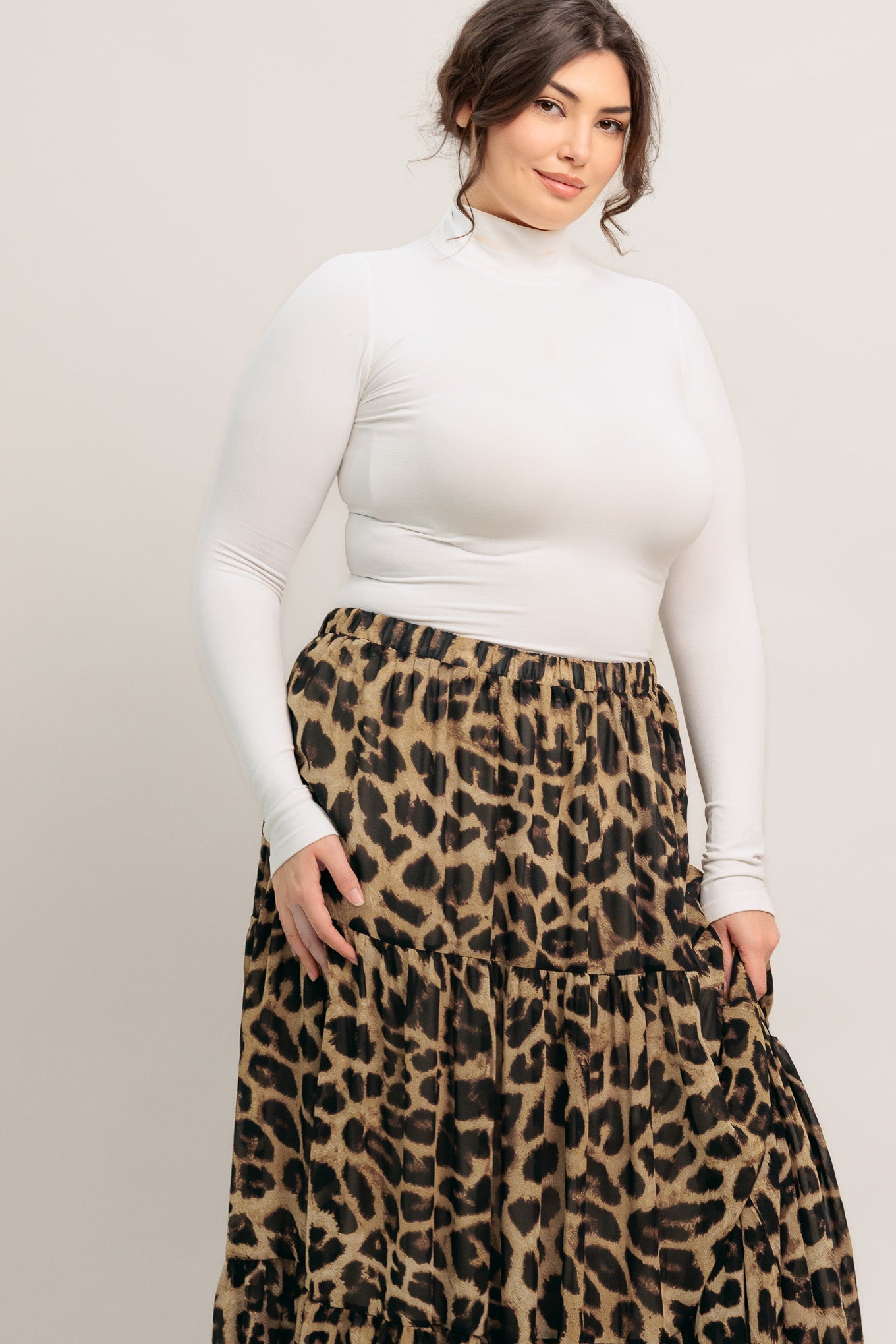 Layla Leopard Maxi Skirt