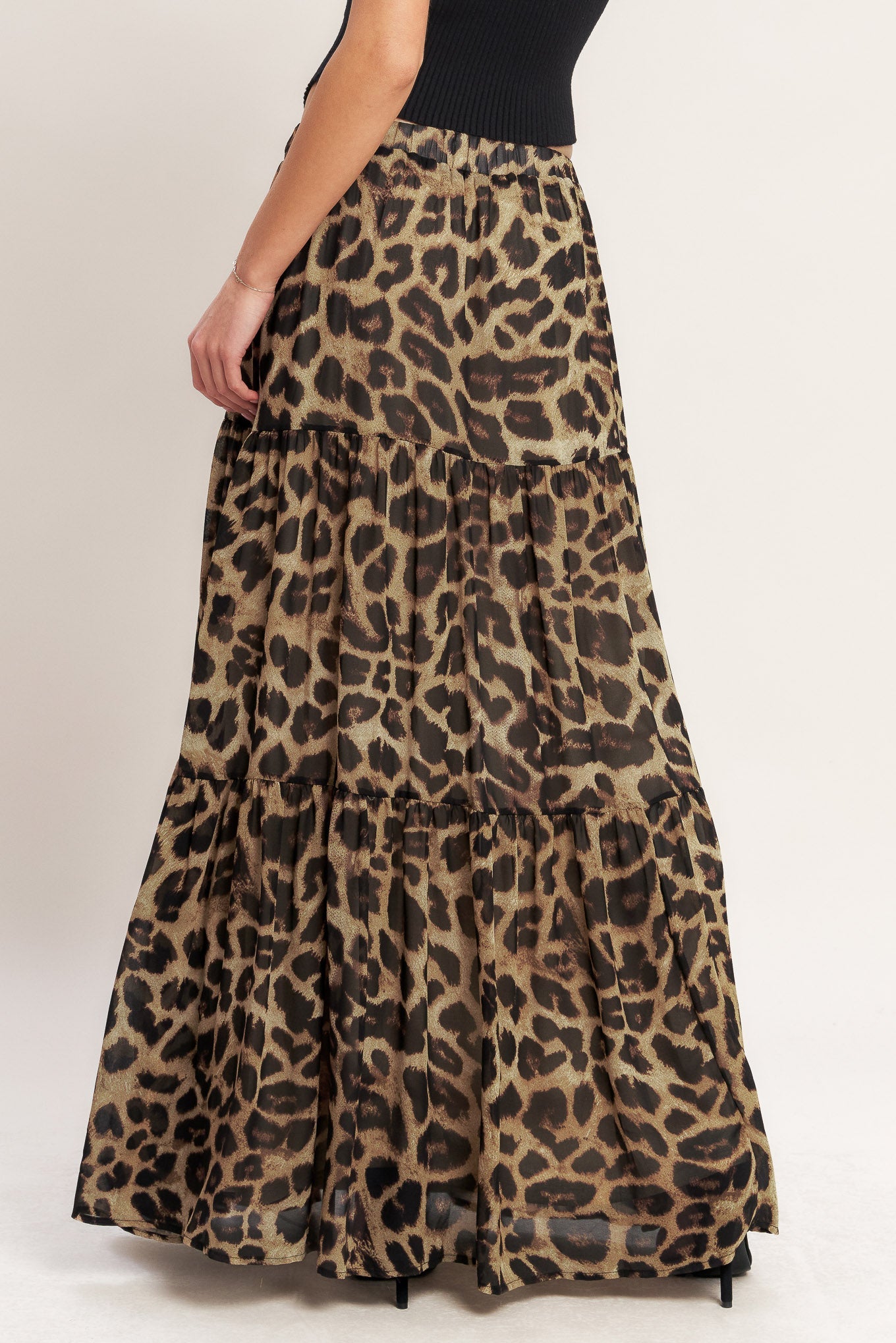 Layla Leopard Maxi Skirt