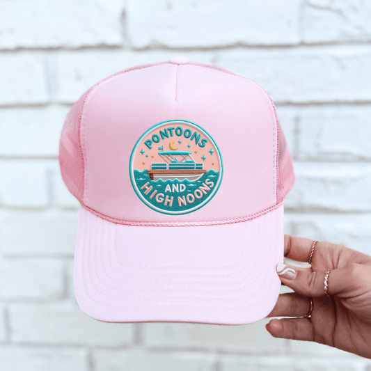 Pontoons and High Noons Trucker Hat