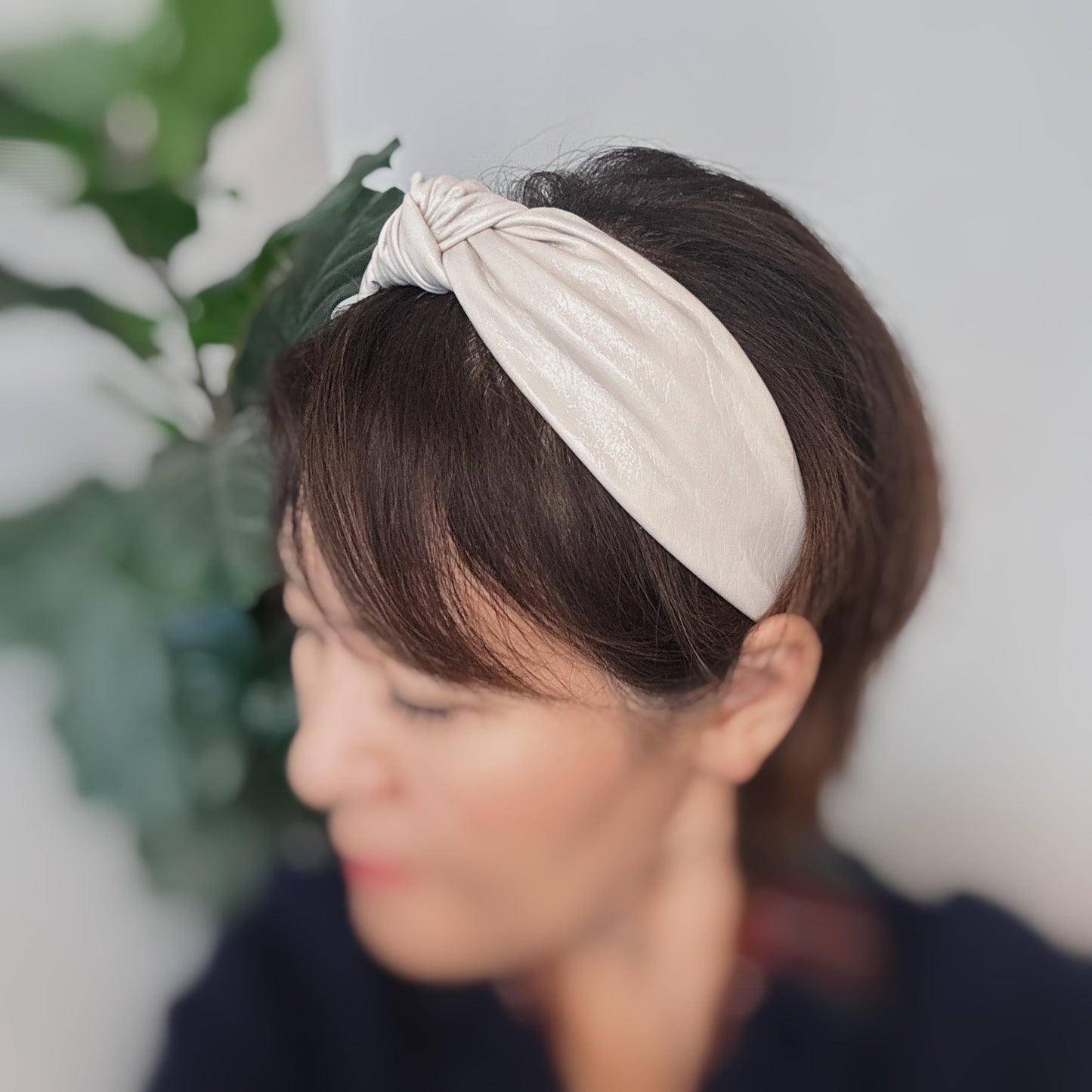 Patent Leather Knotted Headband