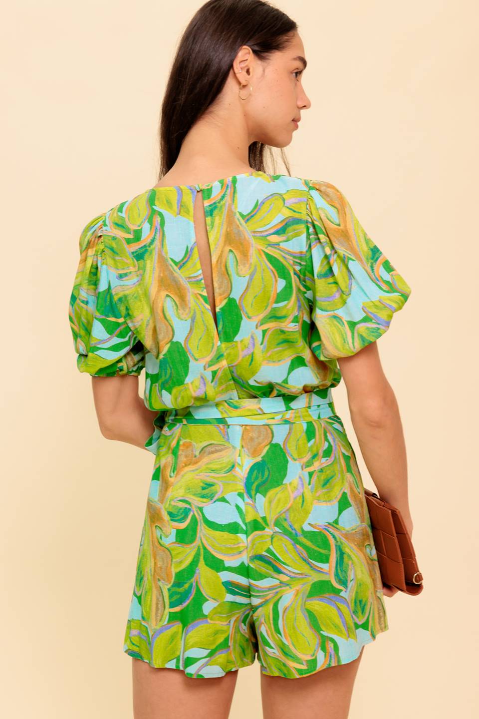 Island Time Woven Romper