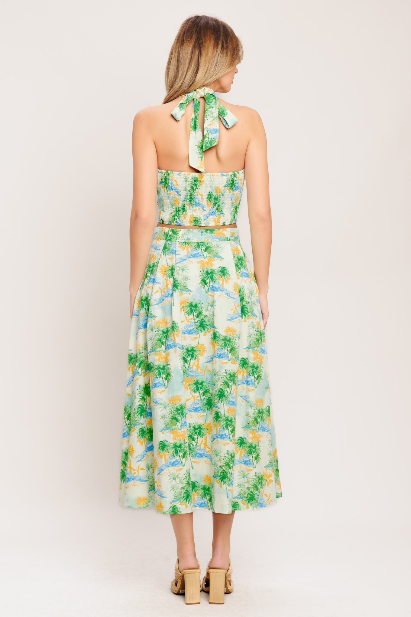 Picture Perfect Woven Top & Skirt Set